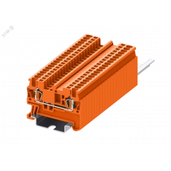 Клемма TC 1-1 пружинная, сечение 1,5 мм. кв., оранжевая