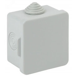 Коробка распаячн. открытой установки КОР 65х65х50мм с гермовводами 4 вх. IP54 (150/2400)