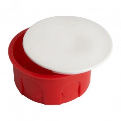 EBX30-01-1-20-80 Коробка монтажная для сплошных стен, с крышкой, D80*40мм, IP20, красный (GE41007) EBX30-01-1-20-80 Коробка монтажная для сплошных стен, с крышкой, D80*40мм, IP20, красный (GE41007)