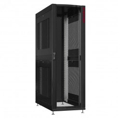 Шкаф серверный 42U 600х1200 передняя дверь: одностворчатая перфорированная IP20. задняя дверь: двустворчатая глухой металл IP51. боковые панели: перфорированные. цвет: черный RAL9005 