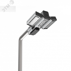 Светильник светодиодный для охранного периметра Cerberus 45 Вт консольный 4000 К IP67 RAL9005 черный