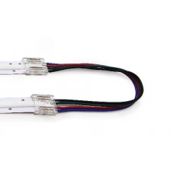 Разъем 4PIN с проводом для LED ленты COB RGB 12 мм, лента - лента (1 шт)