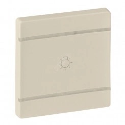 Valena LIFE MyHome Лицевая панель для механизмов BUS/SCS С символом Освещение 2 модуля Слоновая кость