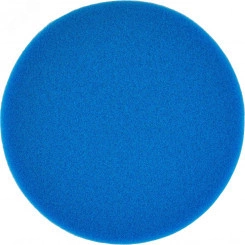 Насадка полировальная из поролона 150 мм (плоская, синяя, липучка) Насадка полировальная из поролона 150 мм (плоская, синяя, липучка)