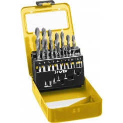 Набор сверл по металлу PROFI 19шт(1-10мм) Набор сверл по металлу PROFI 19шт(1-10мм)