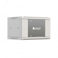 SKAT TB-12W645GF-G Шкаф настенный телекоммуникационный 12U 600х450х635мм дверь стекло