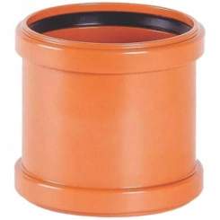 Муфта НПВХ SN4 200 мм соединительная