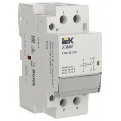 ARMAT Контактор модульный KMR 40А 230В AC 2НО IEK ARMAT Контактор модульный KMR 40А 230В AC 2НО IEK