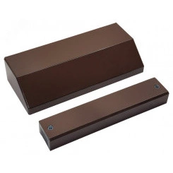 Замок электромагнитный ALM-350FT-12/24V, усилие удержания якоря 350 кгс, влагозащищенный, коричневый