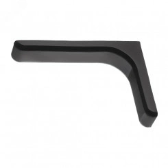 Консоль с декоративной накладкой, 120 мм, черный (1 шт)  - накл.