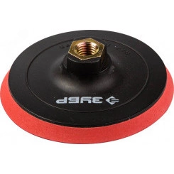 Тарелка опорная ''Мастер'' пластиковая для УШМ под круг на липучке, мягкая полиуретановая прокладка, d 125 мм, М14 Тарелка опорная ''Мастер'' пластиковая для УШМ под круг на липучке, мягкая полиуретановая прокладка, d 125 мм, М14