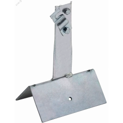 Держатель проводника круглого 6-10мм винтовой для конька широкий h=100мм оцинкованная сталь HDZ IEK