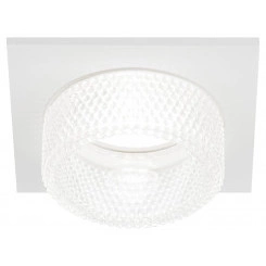 Светильник встраиваемый декоративный DK110 WH/CL MR16 GU5.3 белый прозрачный