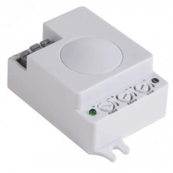 Датчик движения потолочный микроволновый ДДПМ02 180гориз/360верт 1200Вт 3-2000Лк 1-8м 10-720сек 5,8ГГц Датчик движения потолочный микроволновый ДДПМ02 180гориз/360верт 1200Вт 3-2000Лк 1-8м 10-720сек 5,8ГГц