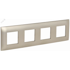 SKANDY Рамка 4-местная SK-F04Sh шампань IEK