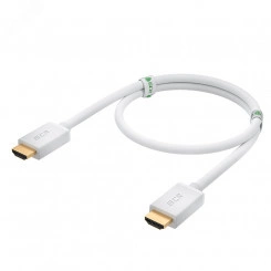 Кабель HDMI 2.0, Ultra HD 19M на 19M, 2 м., белый