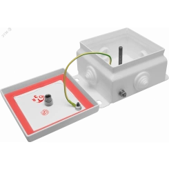 Коробка монтажная распределительная КМ-А-1515 со  смотровым окном, 8 вводов, IP55