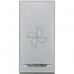 Axolute Клавиши с символами для системы автоматизации 1 функция-1 модуль Вентилятор алюминий Axolute Клавиши с символами для системы автоматизации 1 функция-1 модуль Вентилятор алюминий