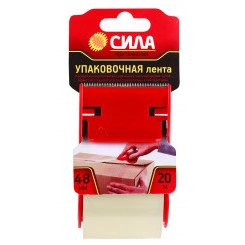 Лента упаковочная прозрачная с дисп. 48ммx20м*50мкр TPA72-00 СИЛА