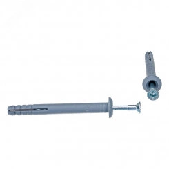 Дюбель-гвоздь грибовидный бортик. полипропилен 6х60мм (100 шт/уп) Дюбель-гвоздь грибовидный бортик. полипропилен 6х60мм (100 шт/уп)