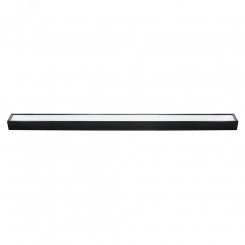 Светильник светодиодный ДПО-42вт 6500К 3360Лм линейный рассеиватель матовый в стальном корпусе черный Feron.ONE