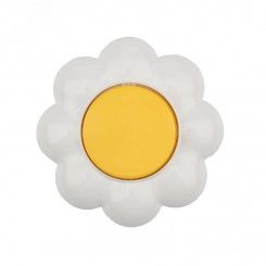 Выключатель одноклавишный KRANZ HAPPY Ромашка скрытой установки, желтый/белый Выключатель одноклавишный KRANZ HAPPY Ромашка скрытой установки, желтый/белый