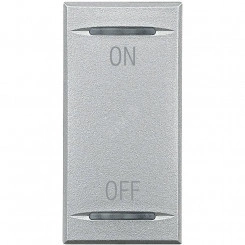 Axolute Клавиши с символами для системы автоматизации 2 функции-1 модуль ON-OFF алюминий Axolute Клавиши с символами для системы автоматизации 2 функции-1 модуль ON-OFF алюминий