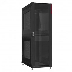 Шкаф серверный 45U 800х1200 передняя дверь: стекло IP41. задняя дверь: одностворчатая перфорированная IP20. боковые панели: перфорированные. цвет: черный RAL9005 