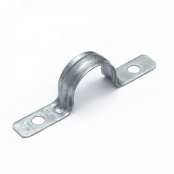 Скоба металлическая двухлапковая усиленная противопожарная СМДУ d25-26 мм отв. d 6,5 мм (100 шт/уп) Скоба металлическая двухлапковая усиленная противопожарная СМДУ d25-26 мм отв. d 6,5 мм (100 шт/уп)