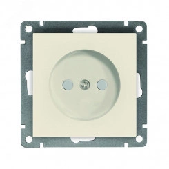 Розетка одноместная UNIVersal серия Афина б/з, с/у, з/ш, 16А, 220В, слоновая кость (ivory) (еврослот), механизм Розетка одноместная UNIVersal серия Афина б/з, с/у, з/ш, 16А, 220В, слоновая кость (ivory) (еврослот), механизм