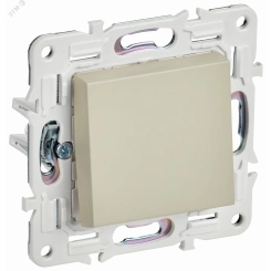 SKANDY Выключатель 1-клавишный 10А SK-V01B бежевый IEK SKANDY Выключатель 1-клавишный 10А SK-V01B бежевый IEK