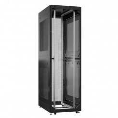 Шкаф серверный 52U 800х1000 передняя дверь: без. задняя дверь: двустворчатая глухой металл IP51. боковые панели: перфорированные. цвет: черный RAL9005 