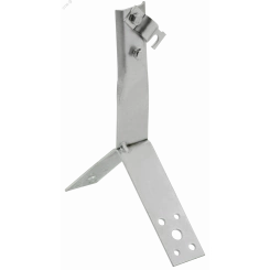 Держатель проводника круглого 6-10мм винтовой для конька h=80мм нержавеющая сталь IEK