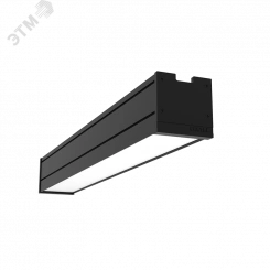 Светильник светодиодный Mercury Pro накладной 18 Вт 4000 К 514х65х65 мм IP54 RAL9005 черный муар с рассеивателем опал DALI