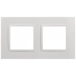 Рамка для розеток и выключателей Elegance 14-5012-01 Classic, на 2 поста, белый