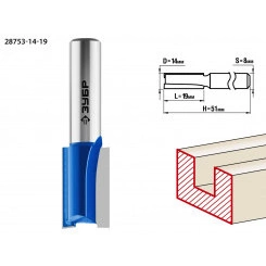Фреза пазовая прямая 14x19мм, хвостовик 8мм Фреза пазовая прямая 14x19мм, хвостовик 8мм