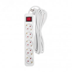Удлинитель STANDARD 5 гнезд, 5 м, 3х1,0 мм2, с/з, с выключателем, белый