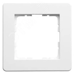 Рамка G-Flex 1-постовая, цвет белый глянцевый Рамка G-Flex 1-постовая, цвет белый глянцевый