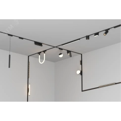 Коннектор угловой вертикальный для подвесного монтажа для магнитной системы Galakti 100x30x100 мм белый Коннектор угловой вертикальный для подвесного монтажа для магнитной системы Galakti 100x30x100 мм белый