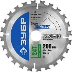 Диск пильный по дереву, 200x32мм 24Т, Быстрорез Диск пильный по дереву, 200x32мм 24Т, Быстрорез