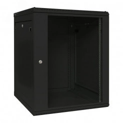 Шкаф настенный 19'' TERACOM PRO 6U 600х450 мм дверь стеклянная с замком-ручкой чёрный