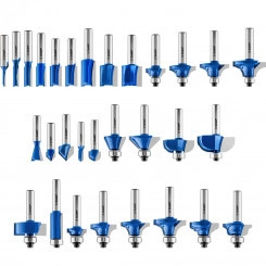 Набор профильных фрез по дереву 30шт Набор профильных фрез по дереву 30шт