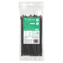 Стяжка кабельная MultiSet 200х2.5 Чёрная (100шт)