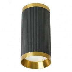 Светильник ДПО GU10 без лампы черный античное золото Светильник ДПО GU10 без лампы черный античное золото