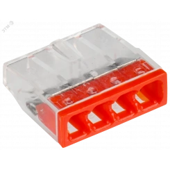 Клемма строительно-монтажная СМК 772-204 GENERICA Клемма строительно-монтажная СМК 772-204 GENERICA