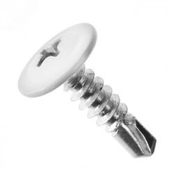 Саморез 4,2x32 с прессшайбой, сверло, цинк RAL 9003 Белый (100 шт/уп) Промрукав Саморез 4,2x32 с прессшайбой, сверло, цинк RAL 9003 Белый (100 шт/уп) Промрукав