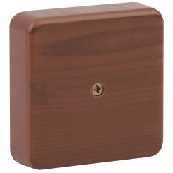 Коробка распаячная 75х75х20 (без клеммы) дуб IP40 (100/3000) Коробка распаячная 75х75х20 (без клеммы) дуб IP40 (100/3000)