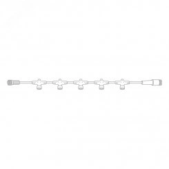 Разветвитель - шина для уличных гирлянд Professional (1 вход, 20 выходов), белый ПВХ Разветвитель - шина для уличных гирлянд Professional (1 вход, 20 выходов), белый ПВХ