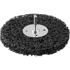 Щетка дисковая для дрели, нейлоновая проволока с абразивным покрытием, с открытой агрессивной структурой, 125мм ''Профессионал''. Щетка дисковая для дрели, нейлоновая проволока с абразивным покрытием, с открытой агрессивной структурой, 125мм ''Профессионал''.