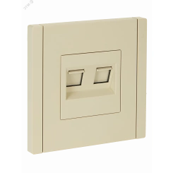 FORTE&PIANO Розетка компьютерная двойная RJ45 кат.5E FP433 ваниль IEK FORTE&PIANO Розетка компьютерная двойная RJ45 кат.5E FP433 ваниль IEK